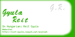 gyula reit business card